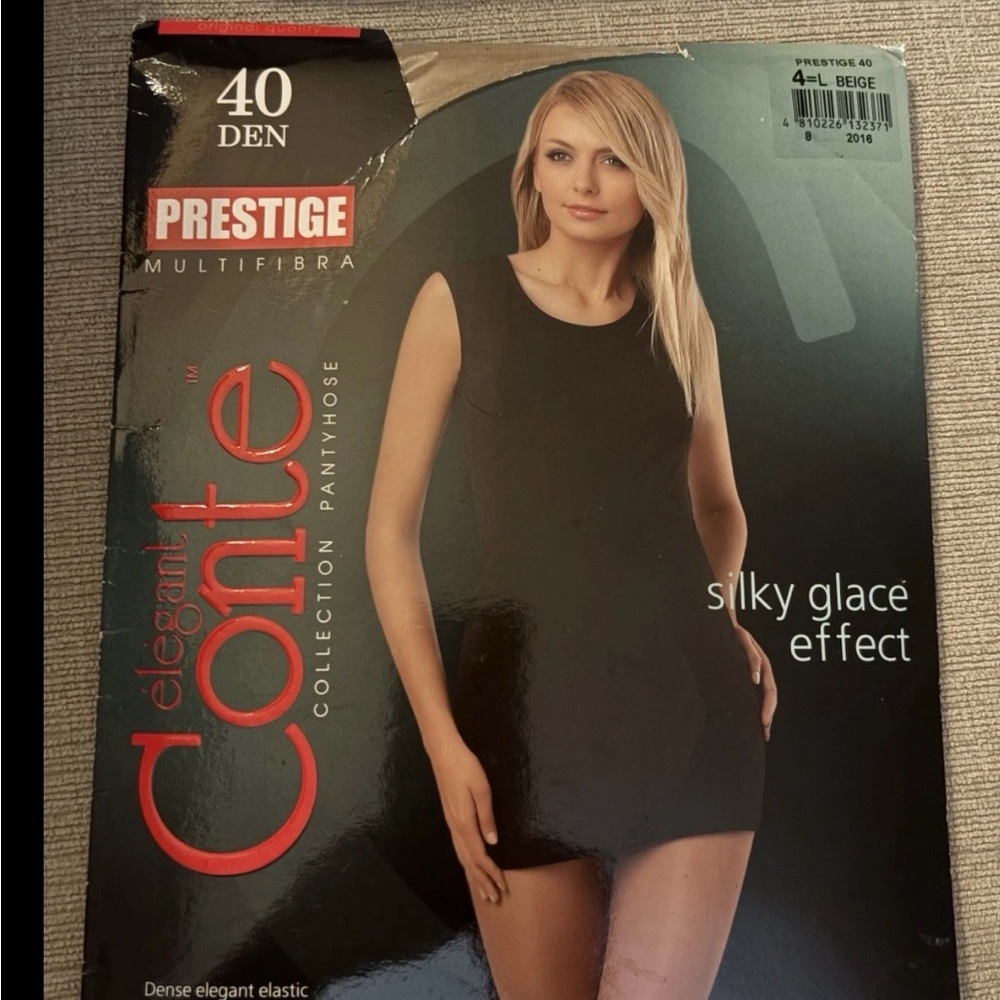New Conte Prestige 40 Den - Classic Sheer to Waist Women's Tights size L